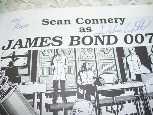 Secret Agent Sean Connery Signed by Delmo Walters Personality Comics Presents - Picture 3 of 4