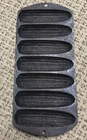 Antique Cast Iron Lodge Corn Bread Muffin Stick Pan Molder 7 Slots Unmarked