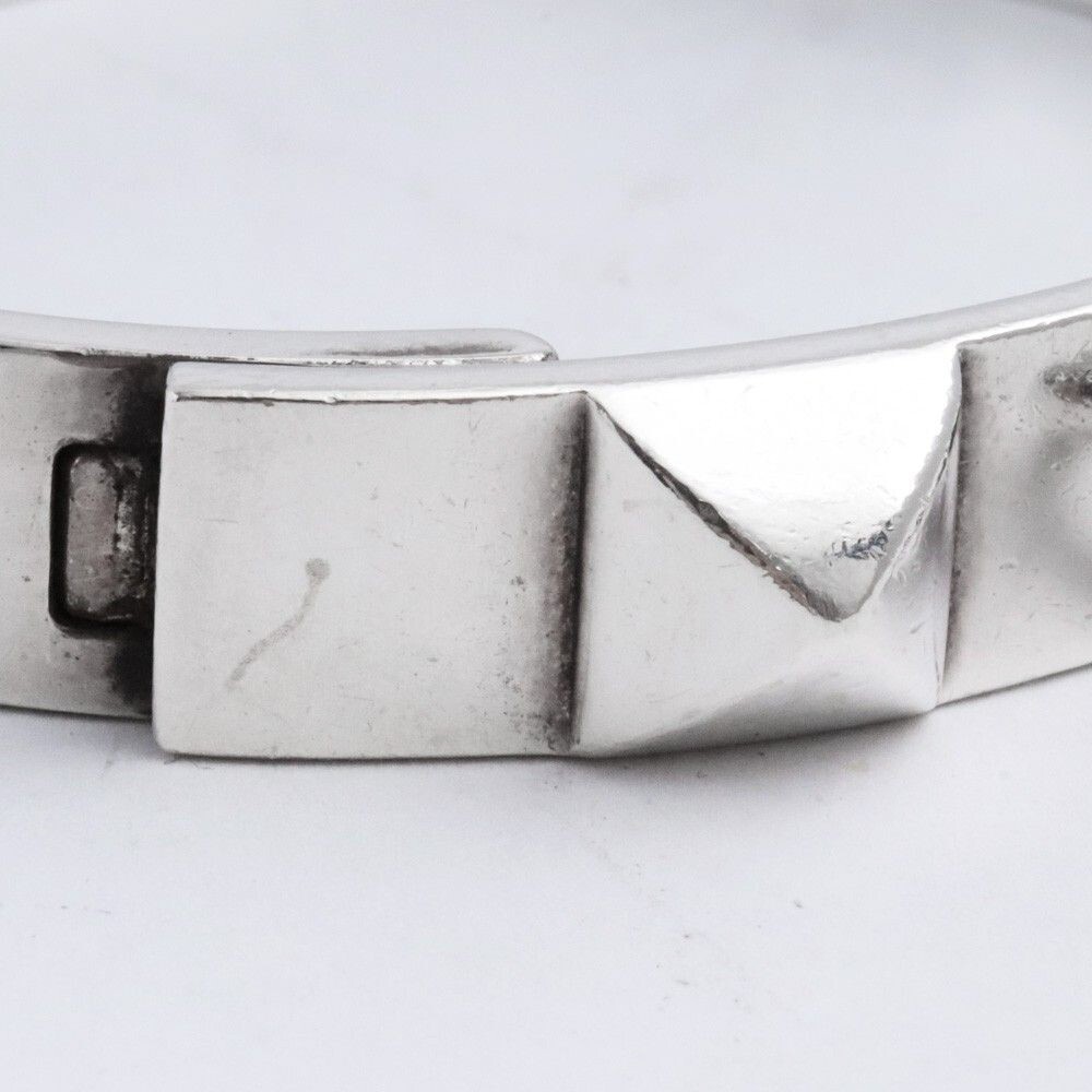 正規品　HERMES ID bracelet p ✖️ SV925 HERMES Collier de Chien PM Bracelet Silver 47g SV925 Bangle Ladies