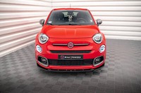 Front Ansatz FüR Fiat 500X Sport Mk1 Facelift Schwarz Spoilerlippe Schwert