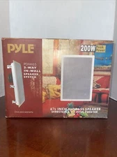 Pyle Dryver Pro #PDIW65 Pair 200 Watt 6.5'' Two-Way In-Wall Speaker System