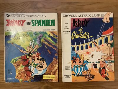 Asterix In Spanien - 4,50 DM Band 14- ALS GLADIATOR - Band 3 - EHAPA 1969 -3 DM