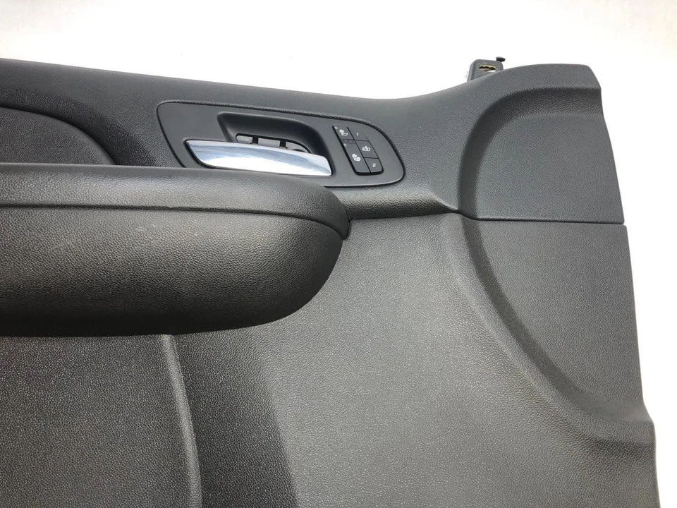 2007 - 2009 GMC Sierra 1500 *SLT* Par LH e RH Painel Interno de Acabamento da Porta Frontal Preto - Imagem 4 de 4