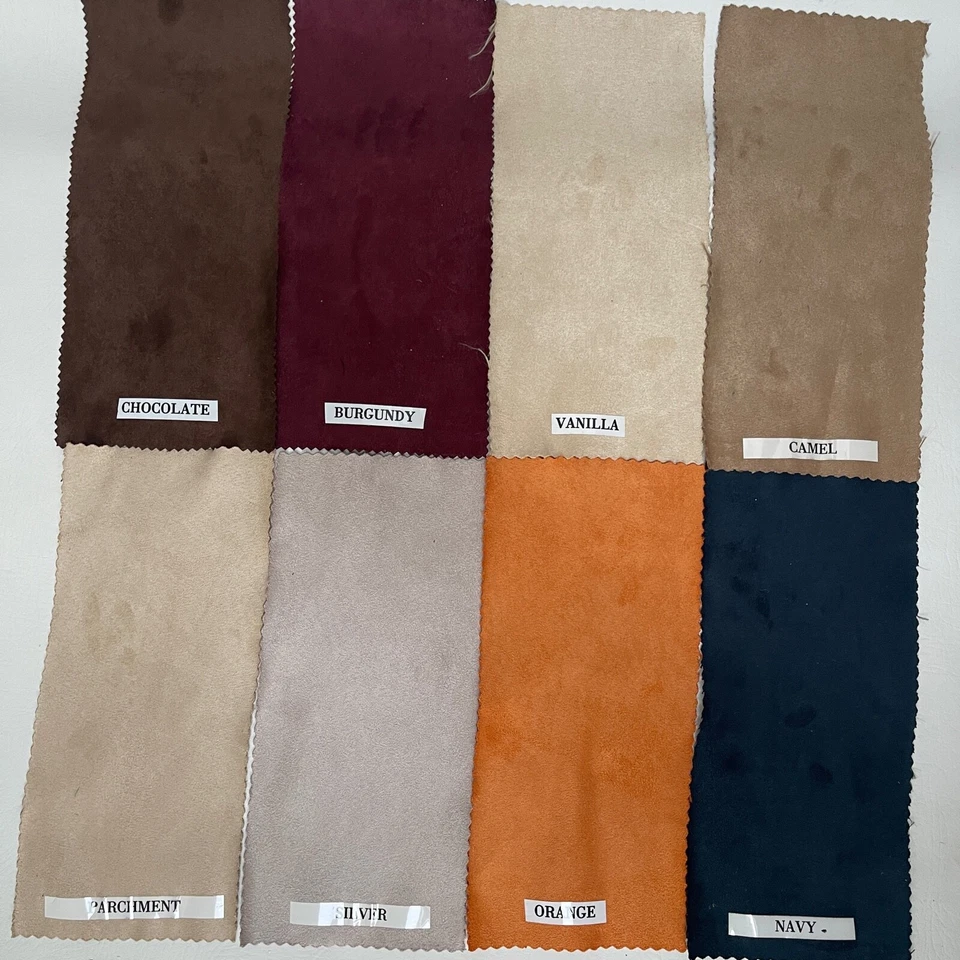 Suede Faux Fabric Upholstery 35 Colors 58" Wide 250gsm By the Yards or Sample - Image 4 of 4