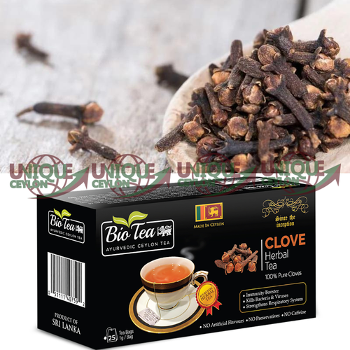 Clove Herbal Tea 25 Bags Ayurvedic Pure Organic Bagged IMUNTY BOOSTR