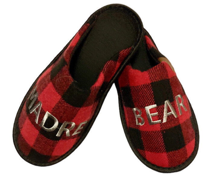 SAOLA Ciabatte donna Madre Bear a quadri 9 10 grandi nuove in borsa suola interna ed esterna