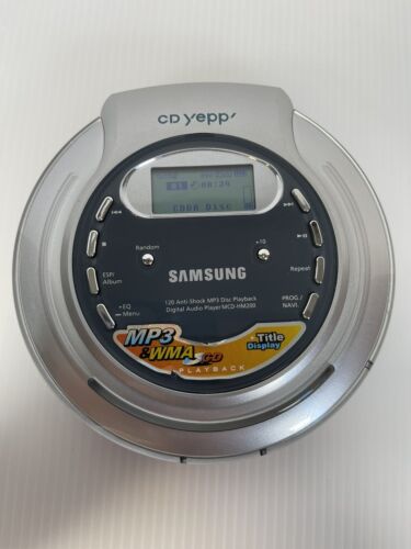 SAMSUNG CD Yepp Digital Compact Disc Portable Audio Player MCD-HM200 MP3 & WMA - Picture 1 of 11