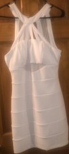 Womens fashion/Emerald Sundae/white bandage dress/bodycon/medium