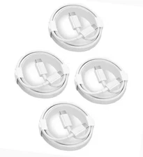 4X 3Amp 2m USB Type C Male to Type C 3.1 Male Fast Charge and Data Cable 6Ft 4pc