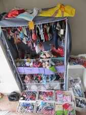 Miscellaneous Small Dog Clothes, Toys,  Accessories w/Hangers Very Huge Lot New