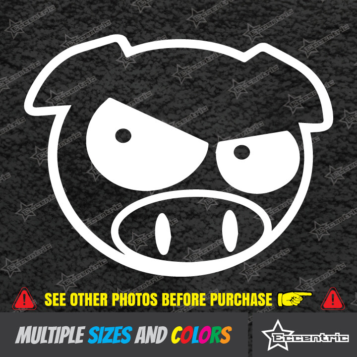 EVIL RALLY PIG Sticker Subaru Vinyl Dope JDM WRX STI Import Drift Car Decal