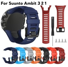 Cinturino orologio gomma silicone per Suunto Ambit3 Peak Ambit 2/1 + strumento