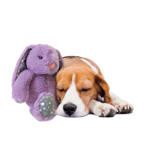 12 Inch Heartbeat Bunny Dog Toy Lavender Scented Anxiety Relief Sleep Aid