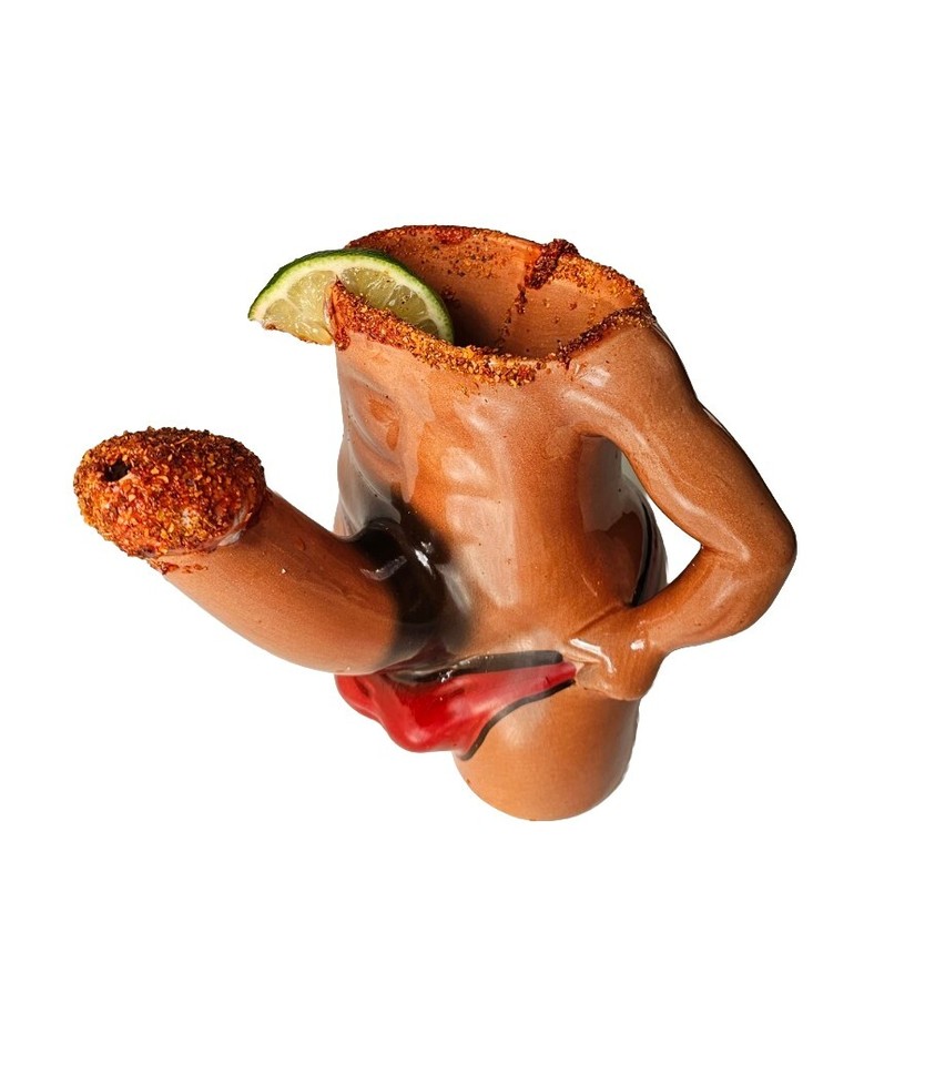 A 26oz vintage-style ceramic penis mug — boldly absurd, surprisingly well-crafted, and exactly the gag gift that ends up living permanently on someone's desk.