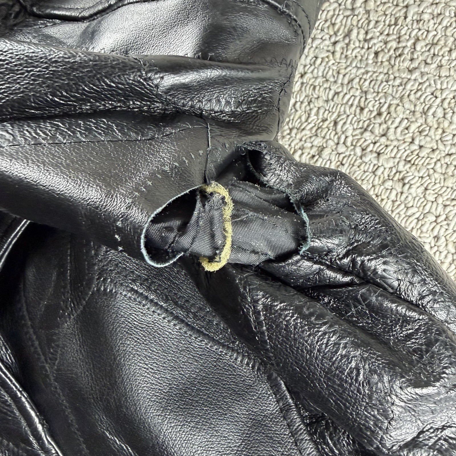 White Stag Patchwork Leather Jacket Black Women's… - image 7