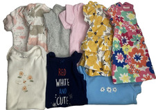 Baby Girl Summer Clothes Newborn, 0-3 mo and 3 mo Carter's and more lot of 9