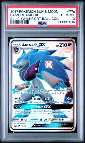 ZOROARK GX #77a/73 PSA 10 • 2017 Great Ball Collection GEM MINT Pokemon