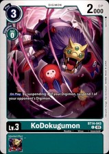 KoDokugumon BT14-043 C Common Blast Ace Digimon Near Mint