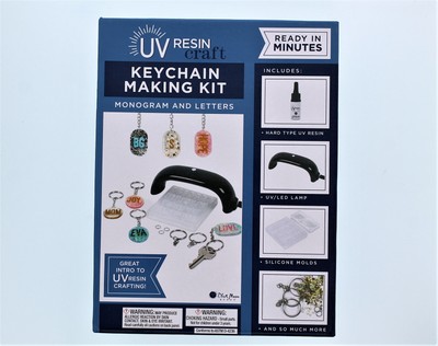Blue Moon UV Resin Craft Monogram And Letters Keychain Making Kit