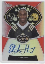 2014 Leaf Metal Draft Army All-American Bowl Red 5/5 Elijah Hood Auto 0l1