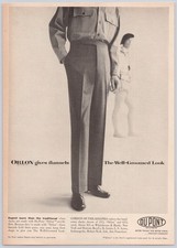 DuPont Orlon Flannel Slacks Gordon of Philadelphia Vintage Print Ad 1955