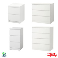 NUOVA cassettiera moderna IKEA - 2 3 4 camere da letto mobile contenitore comodino bianco