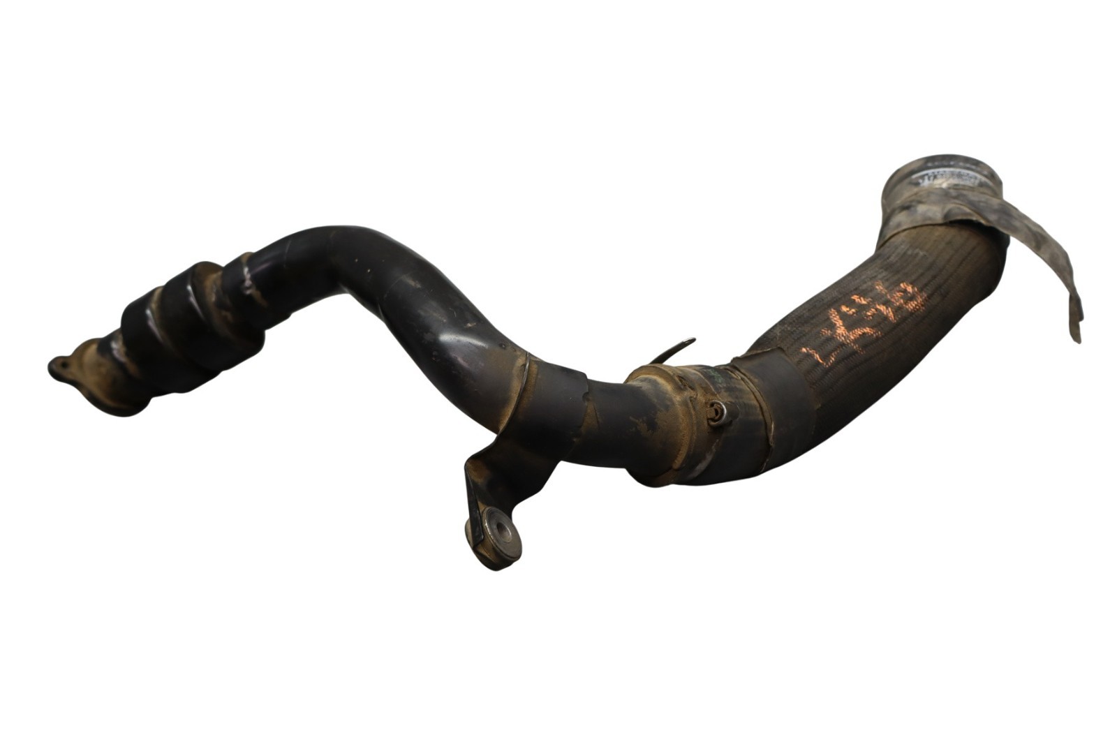 14-17 Maserati Ghibli Left Side Turbo Turbine Intercooler Hose Pipe Black Oem