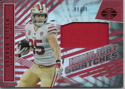 George Kittle Panini Illusions 2022 patch /99 (Last off Print)