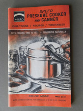 Mirro Speed Pressure Cooker and Canner Deluxe model - 1979 Dir, Recipes, Timetab