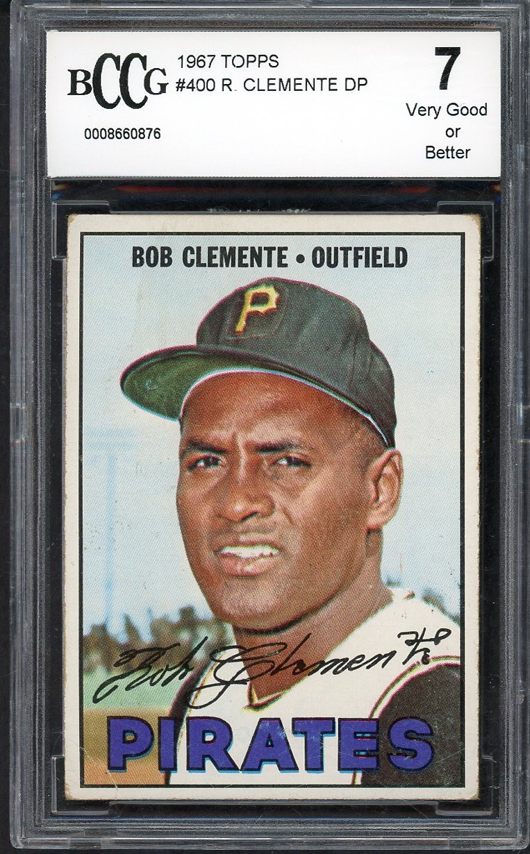 1967 TOPPS #400 ROBERTO CLEMENTE PIRATES BCCG 7 567927 (KYCARDS)