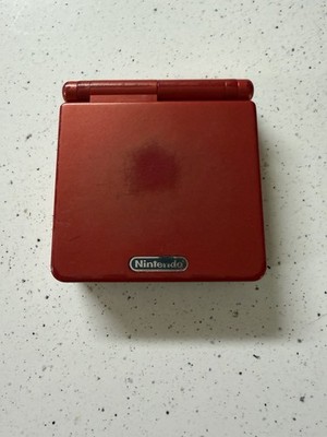 Nintendo Game Boy Advance SP System Flame Red AGS-001 Tested Cosmetic Wear