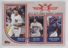 2018 Big League Stat Kings Trio George Springer Jose Altuve Aaron Judge #304 2u3
