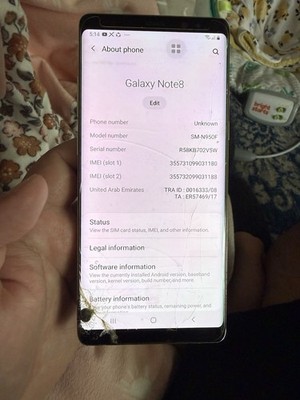 Samsung Galaxy Note8 SM-N950F Gold Dual SIM 