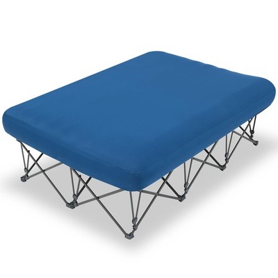 KAMPKEEPER Folding Camping Cot for Adults with Inflatable Mattress & Carry Bag