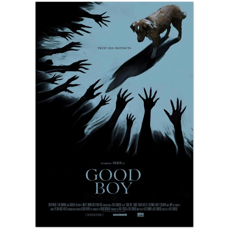 Good Boy Horror Movie Poster Trust His Instincts Shudder Film 2025 Edition