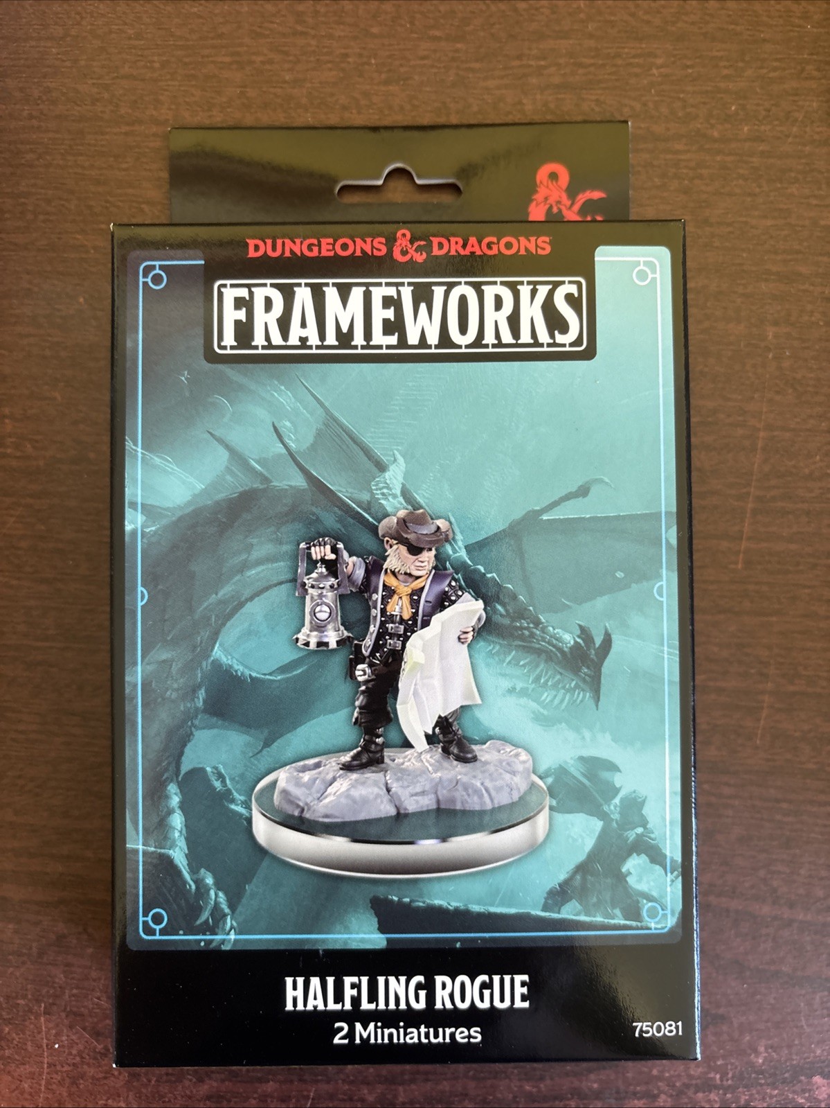 WIZKIDS D&D Frameworks Unpainted Miniatures  Halfling Rogue Male  Rpg Miniature
