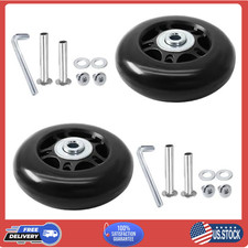 2pcs 70x24mm Luggage Wheels Replacement Rubber Suitcase Repair Kit