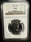 1957 Silver Franklin Half Dollar Proof NGC PF68