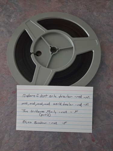 TRAILER REEL...400FT...COLOR...SOUND....SUPER 8