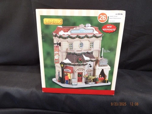 Lemax Museum Of Nature & Science Lighted Christmas Village-45276-NIB-C089