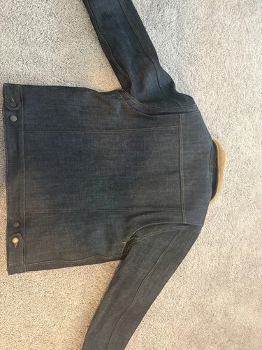Freenote Cloth RJ-2 Sherpa Lined Denim Trucker Jacket 21 oz Denim Men's L image 2