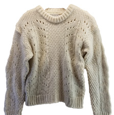 Urban Outfitters Sweater Womens Small Ivory Pullover Knit Soft Comfort