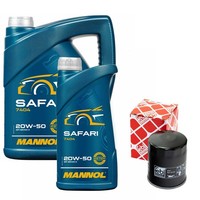 MotoröL Set Mannol 20W-50 API SN/CH-4 6 Liter + ÖLfilter FüR Nissan Opel Vectra