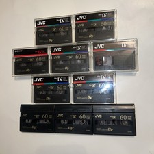  10 Used JVC MiniDV Mini DV 60 Minute Video Tapes Cassettes