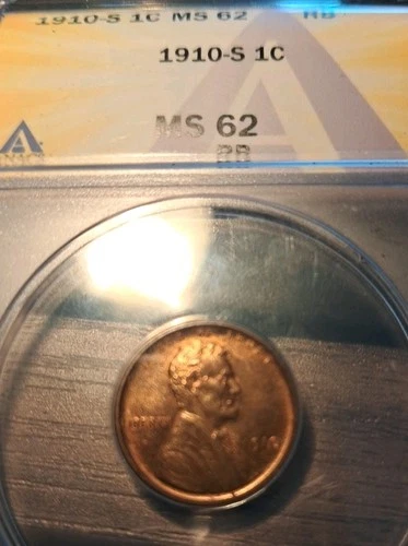 1910 S Lincoln Wheat ANACS MS62
