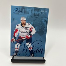2025-26 Flair Hockey #144 Tom Wilson Forecheck Blue Ice /25 Washington Capitals