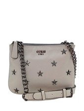GUESS Borsa a spalla Donna Borsa bianco sporco stile casual
