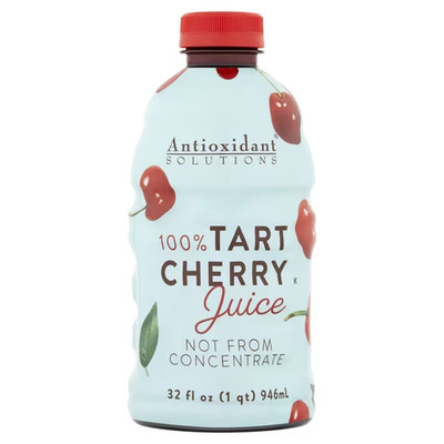 Antioxidant Solutions 100% Pure Tart Cherry Juice Not From Concentrate 32 fl oz