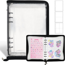 Sticker Storage Organizer Binder A5 Sticker Book Collecting Album Reusable Stick