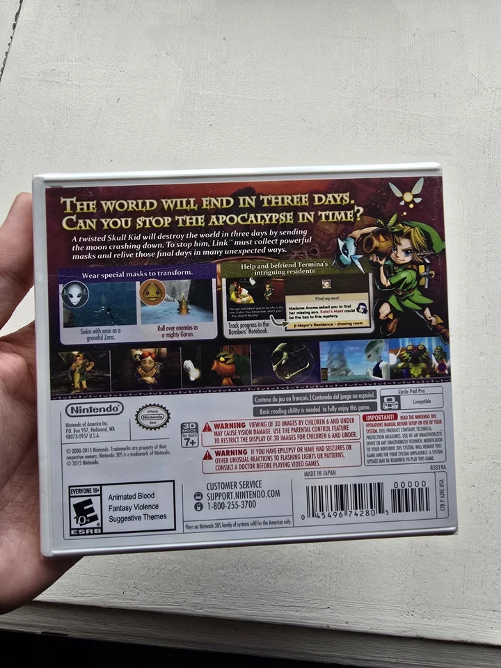 The Legend of Zelda: Majora's Mask 3D Nintendo 3DS Sealed With A Slight Rip - Image 2 of 4